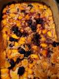 Peach and Blackberry Cobbler