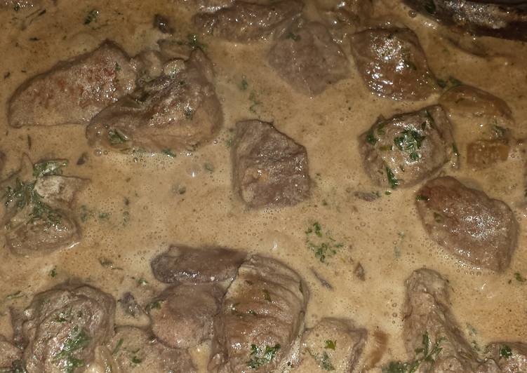 Recipe of Quick Venison stroganoff