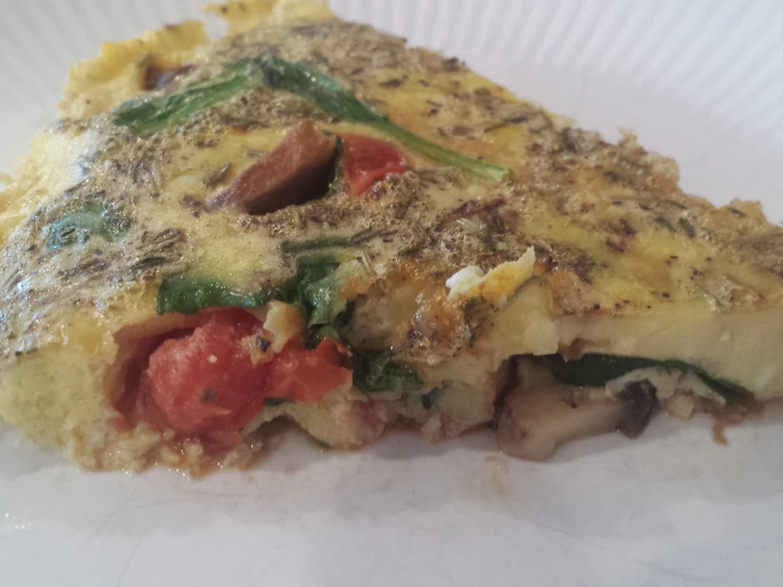 Recipe Tomato, spinach, and mushroom frittata the  Makes Drooling Perfect