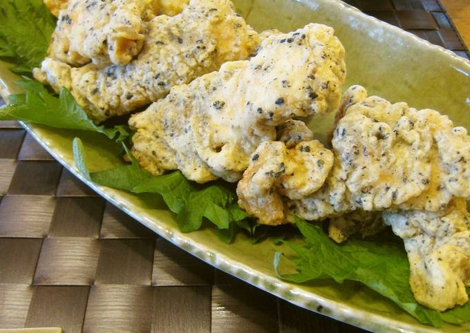 Fluffy Chicken Tempura with a Touch of Sesame