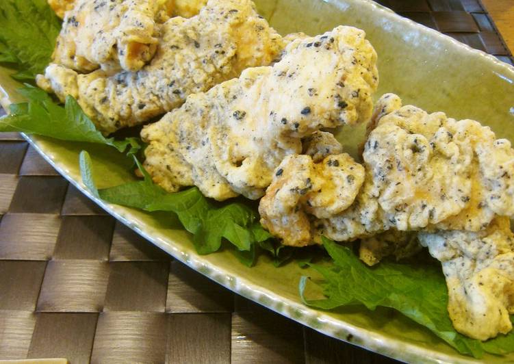 Recipe of Award-winning Fluffy Chicken Tempura with a Touch of Sesame