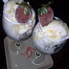 A picture of Strawberry ice cream.