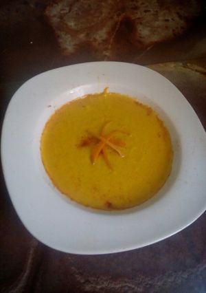 A picture of Carrot soup# author marathon#.