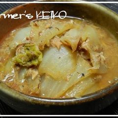 A picture of [Farmhouse Recipe] Chinese Cabbage and Canned Mackerel in Miso.