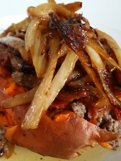 A picture of Savory Stuffed Sweet Potatoes.