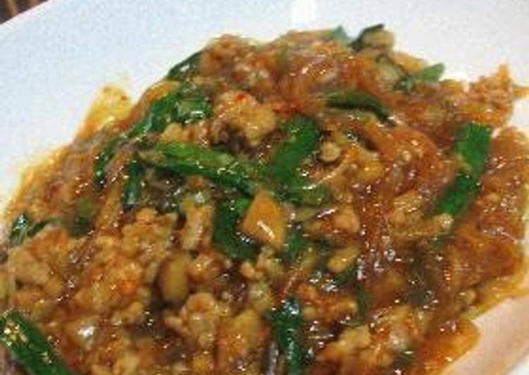 Recipe of Ultimate A Family Favorite: Mapo Cellophane Noodles