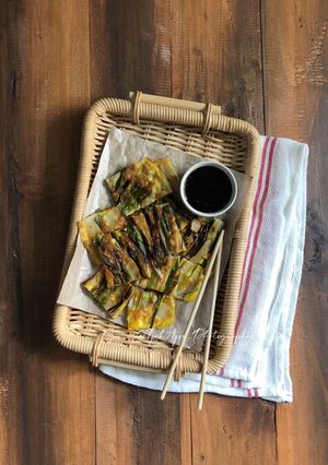Foto resep Pajeon (Pancake Korea) Ala Drakor Bon Appetit Your Majesty