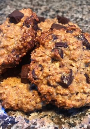Una foto de Cookies de avena y chocolate
