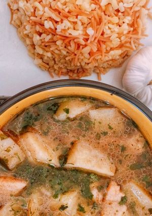 A picture of Potato and Chicken Stew.