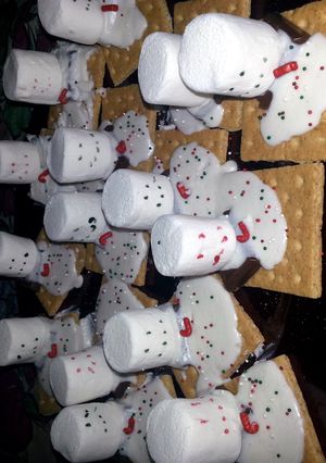 A picture of snowmen.