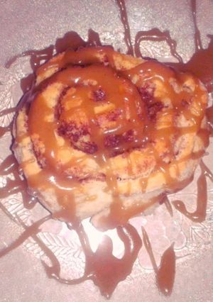 A picture of Grandmas cinnamon rolls.