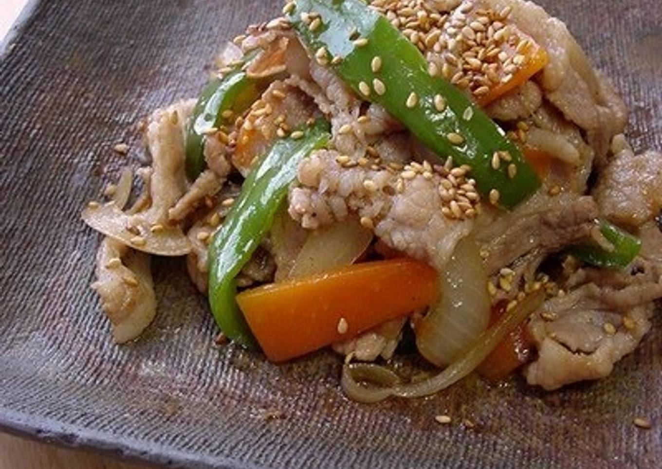 Pork, Sesame Seed & Ginger Stir Fry