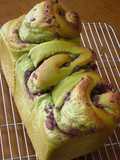 Ogura (Japanese Adzuki Bean Paste) and Green Tea Bread