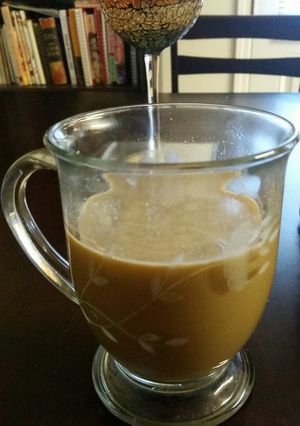 A picture of Low carb vanilla frappe.