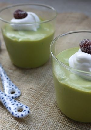A picture of Ice Cream Bavarois Made in 3 Minutes.