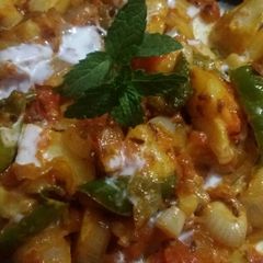 A picture of Dahi wale Aloo.