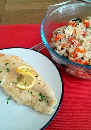 A picture of Filet de poisson blanc sauté à la poele.