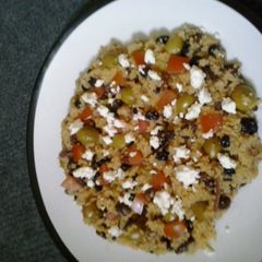 A picture of Hoppy's sweet sticky cous cous.