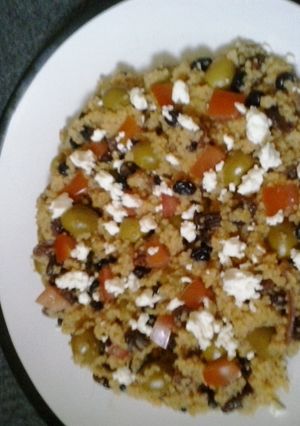 A picture of Hoppy's sweet sticky cous cous.