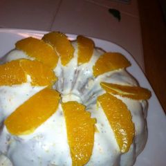 A picture of Orange Bomb Bun Cake Orange Glaze.