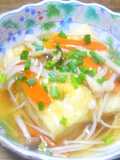 Fried Tofu with Mushroom Sauce