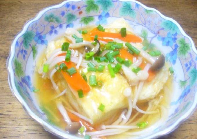 Recipe of Quick Fried Tofu with Mushroom Sauce