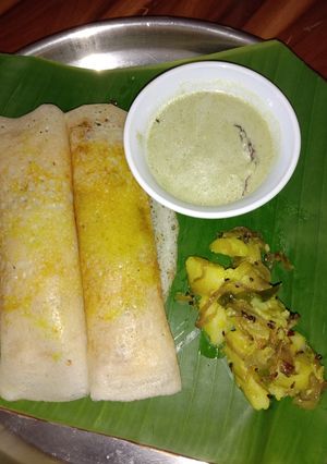 A picture of Masala dosa.