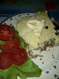 Una foto de Pastel de carne sencillo