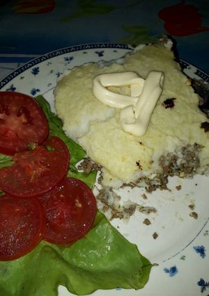 Una foto de Pastel de carne sencillo