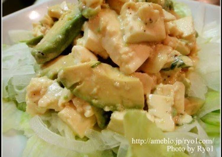 How to Prepare Any-night-of-the-week Tofu and Avocado Salad with Fragrant Basil Dressing
