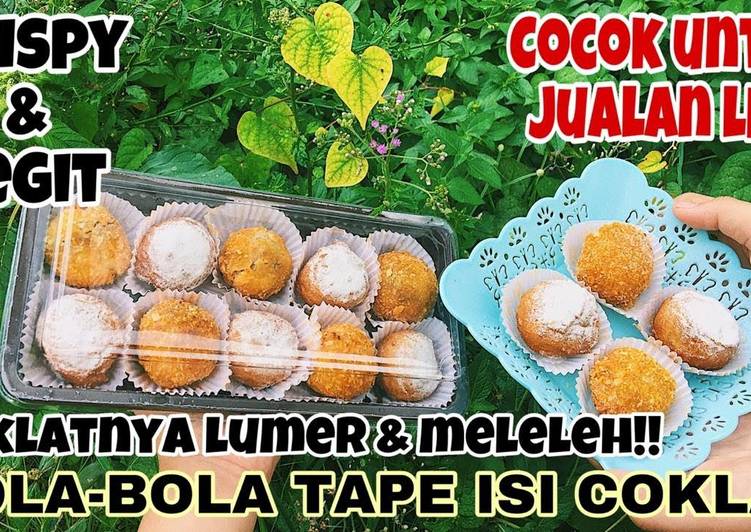 Bola bola tape isi coklat lumer crispy krezz