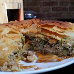 A picture of Lamb and Cashew Bastela.