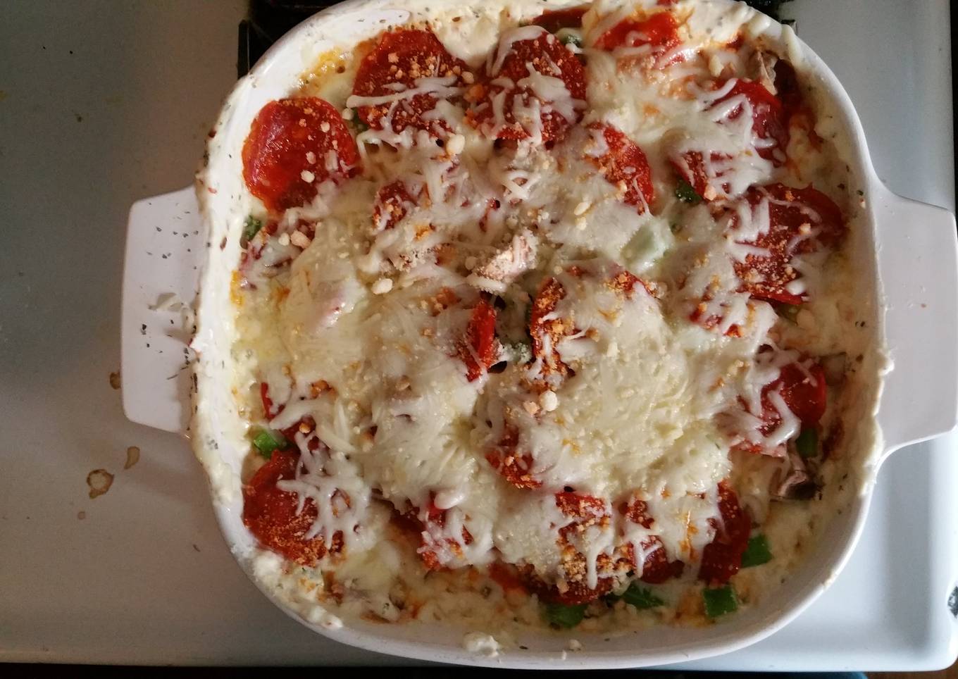 Hot pizza dip