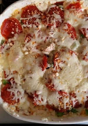 A picture of Hot pizza dip.