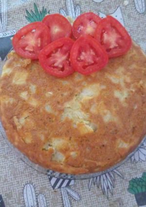 Una foto de Tortilla de papa esponjosa 😊