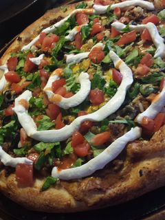 A picture of Taco Pizza.