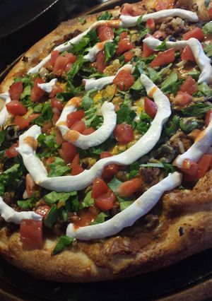 A picture of Taco Pizza.