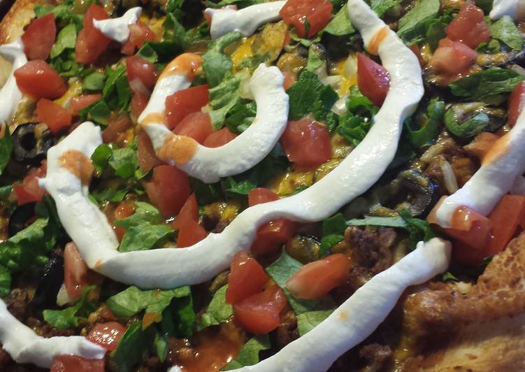 Recipe of Yummy Taco Pizza