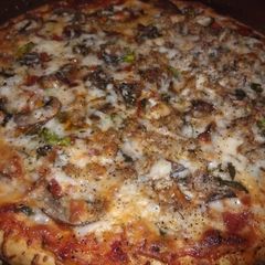 Quick Jazzy Crab & Mushroom Pizza A picture of Quick Jazzy Crab & Mushroom Pizza.