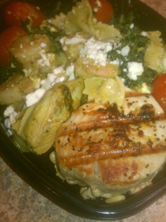 A picture of Shrimp & Artichoke Pesto Pasta.
