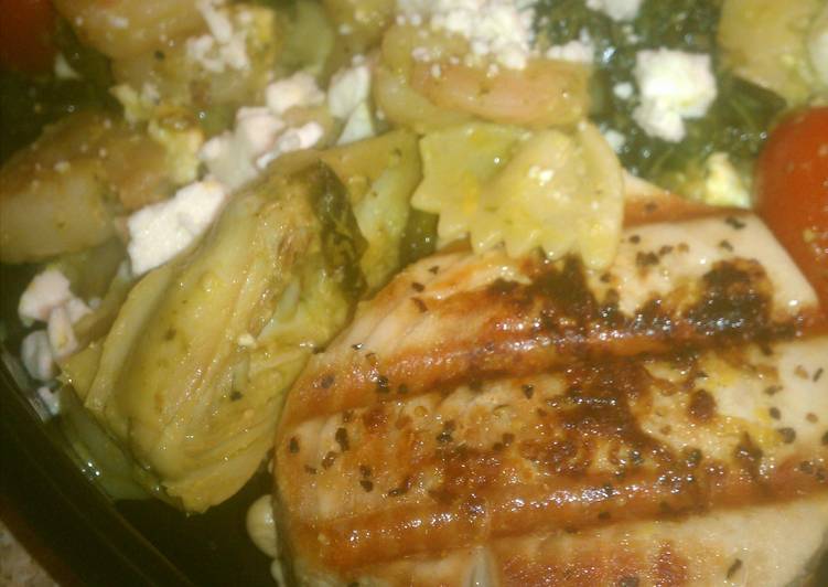 Shrimp & Artichoke Pesto Pasta Shrimp & Artichoke Pesto Pasta