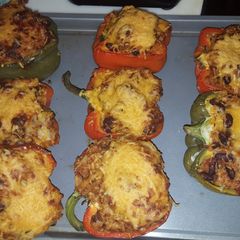 A picture of Stuffed peppers.