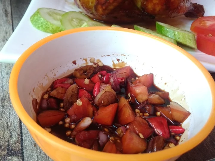 Cara Gampang Membikin Resep Sambal Kecap untuk Sate / Ayam bakar/ Ikan Bakar 😋 yang  Bikin Ketagihan Anti Ribet, Uenak Banget