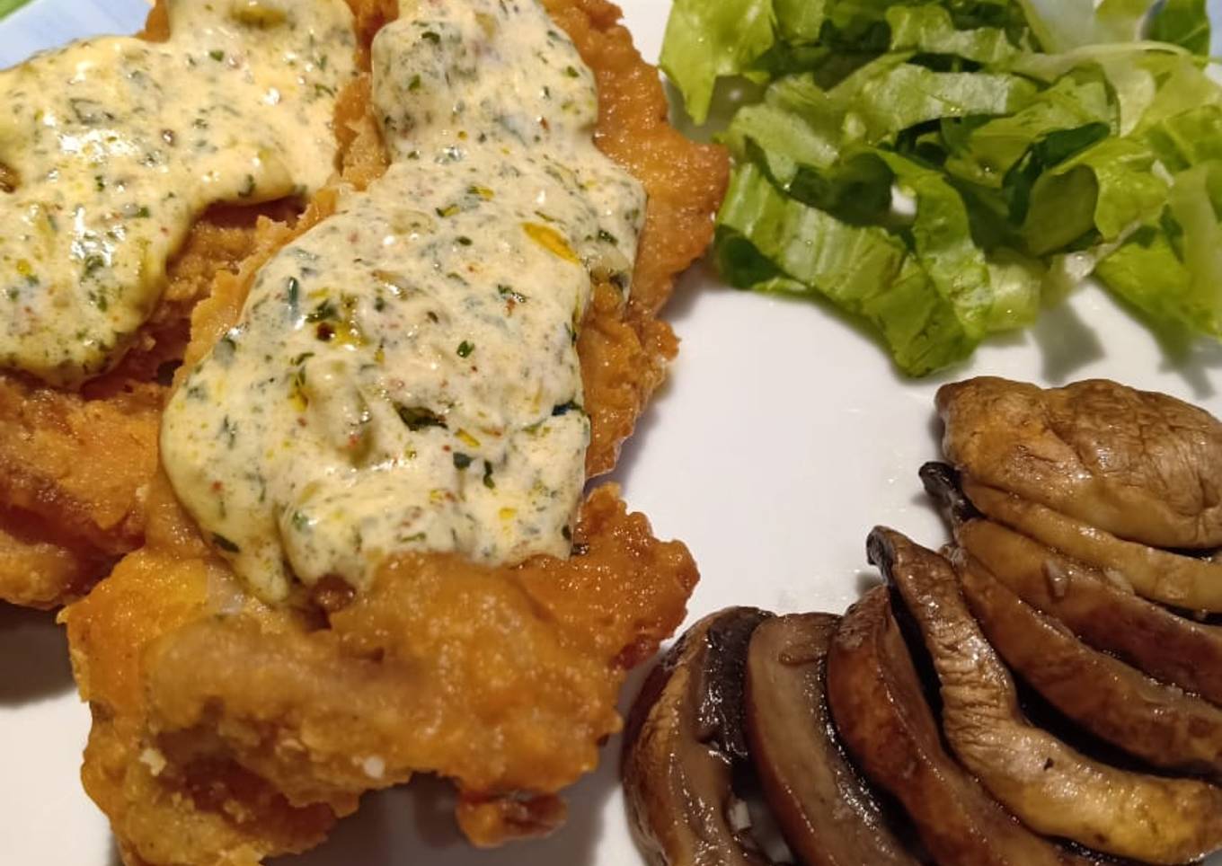 White Sauce Chicken Steak