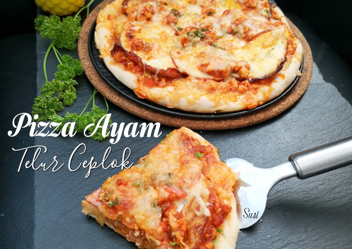 Pizza Ayam Telur Ceplok