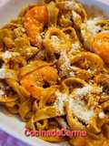 Tagliatelli vegetal con pescado y marisco