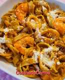 Tagliatelli vegetal con pescado y marisco