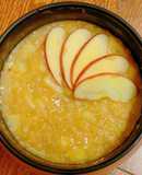 Cháo yến mạch sốt táo 
Apple pie oatmeal (eat clean)