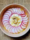 Smoothie bowl salado con hongo adaptógeno Melena de león 🦁en yogur enriquecido y con rabanitos