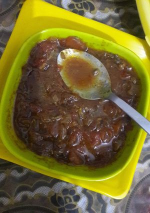 A picture of #chutney theme#rasoi ka swad#onion tomato chutney.